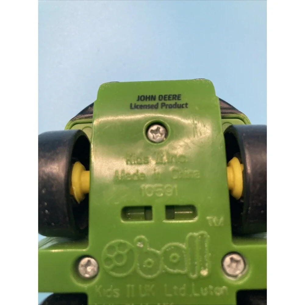 John Deere Oball Go Grippers Green Yellow Toy Truck Tractor Toddler Baby Car
